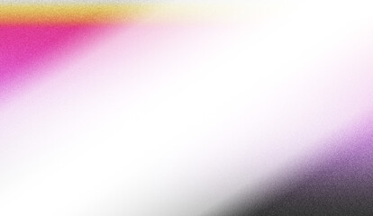 Poster - Abstract diagonal black line across vibrant pink, purple, and yellow gradient background.