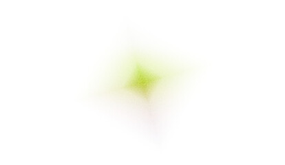 Poster - Abstract diamond shape with gradient colors and pixelated edges.