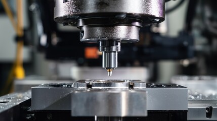 Poster - Precision Machining Process with Advanced Tools and Technology in Action