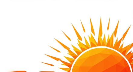 Poster - A sun with rays coming out of it