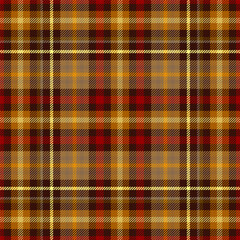 Poster - Plaid seamless pattern. Check line. Repeating tartan checks design. Repeated scottish strips flannel. Scotland fabric prints. Gingham twill lattice. Repeat checkered weave plaids. Vector illustration