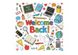 © REWANTA PROJECK  - Welcome Back to School! Colorful Illustration of School Supplies and Learning Tools