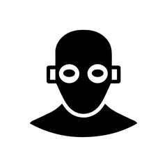 Poster - Eye with keyhole icon for insight, discovery, unlocking secrets. Symbolizes perception, revealing hidden knowledge, gaining access to solutions. For vision, understanding, mystery.