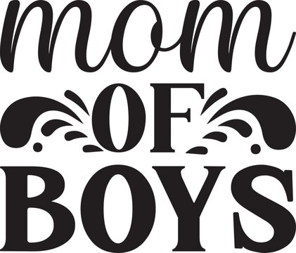 mom of boys, Future Mom SVG design