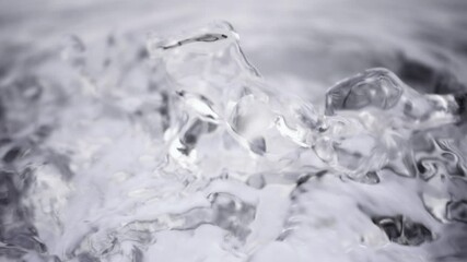 Wall Mural - super slow motion detail shot of waving clear water surface at 1000fps.