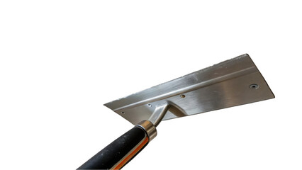 Aufkleber - Clean drywall taping knife with a soft grip handle, angled for comfortable use, isolated on a transparent background, ready for compositing and design projects