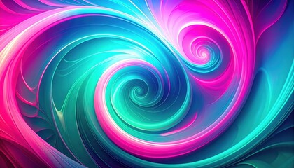 Poster - Abstract Colorful Spiral Design Background