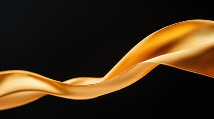 Fototapete - Smooth Silk ribbon flowing in the air, creating elegant smooth curves.