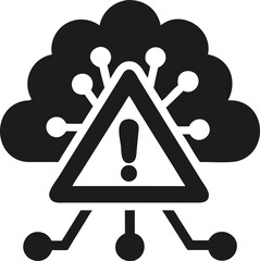 Aufkleber - Vector design representing potential technology problems with information systems.
