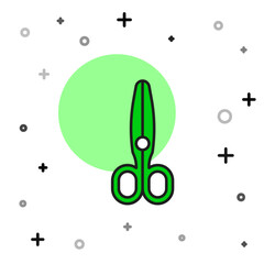Poster - Filled outline Scissors icon isolated on white background. Tailor symbol. Cutting tool sign. Vector