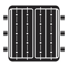Aufkleber - Minimalist black and white illustration of a rounded rectangular abstract design