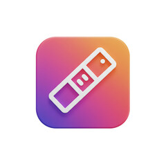 Leinwandbilder - Modern digital level icon on gradient background: vector illustration for technology