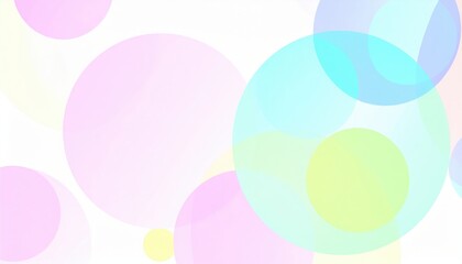 Poster - Colorful abstract circles digital art scene soft background vibrant environment creative concept