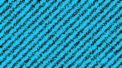 Poster - Abstract diagonal black pattern over cyan blue background creating a dynamic digital design element for creative projects