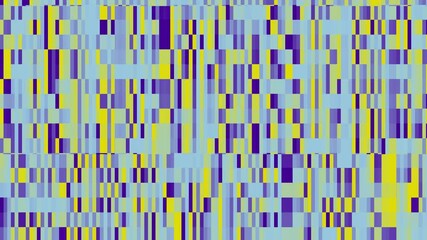 Poster - Abstract digital pattern featuring vertical rectangles in a modern color palette ideal for backgrounds or motion graphics