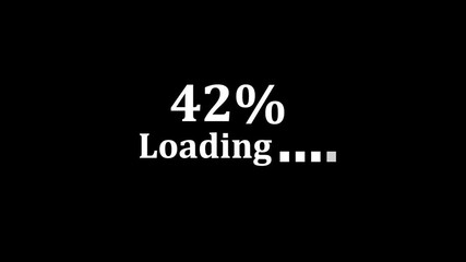 Fototapete - Simple loading screen animation at 25 percent progress for digital content