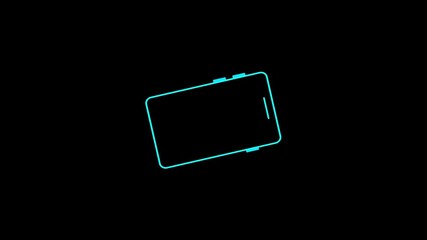 Poster - Rotate your smartphone screen. Flip your phone horizontally. Turn the screen for the best view. Mobile rotation animation appears.