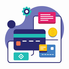 Leinwandbilder - Digital Payment System credit card icon