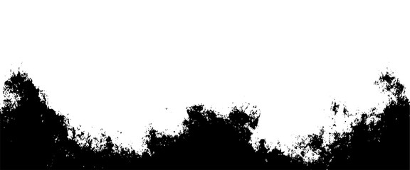 Poster - vector abstract grunge stripe of spilt black paint background