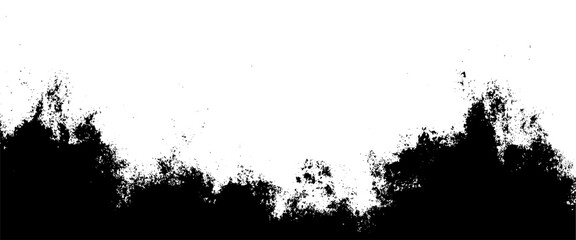 Poster - vector abstract grunge stripe of spilt black paint background