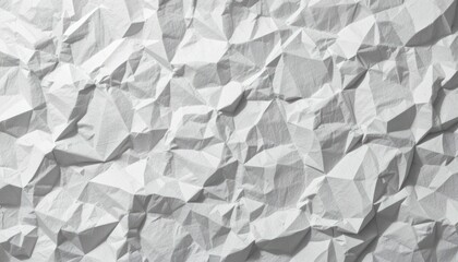 Poster - Abstract White Crumpled Paper Texture for Backgrounds and Designs