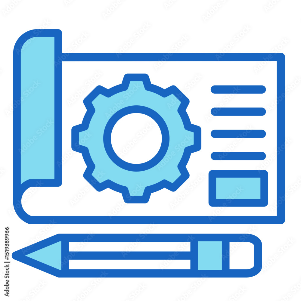 Blueprint  Icon Element For Design	