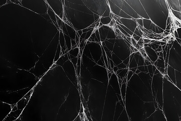 Poster - black marble background with spider webs, geometry, hyper realistic, high resolution, high contrast, seamless texture