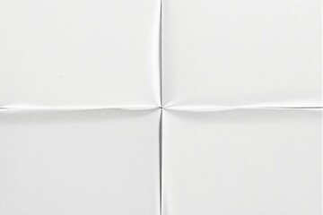 Poster - Folded white paper background with creases forming a cross pattern.
