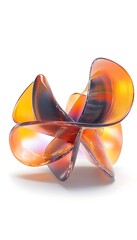 Poster - Colorful Abstract Sculpture with Curved Forms and Smooth Surfaces