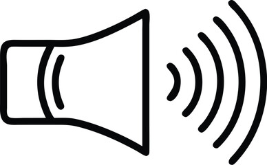 Poster - Speaker volume sound icon vector illustration for audio music multimedia and notification design