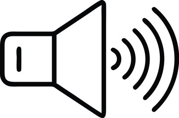 Poster - Sound volume speaker icon vector illustration for audio multimedia music and notification control