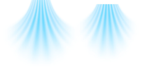 Leinwandbilder - Air flow set of vector elements on a white background. Abstract light effect blowing from an air conditioner, purifier or humidifier. Dynamic blurred flow motion