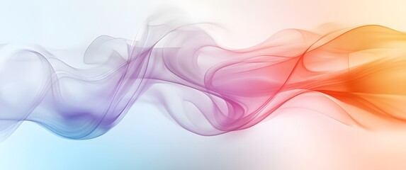 Fototapete - Abstract background with colorful waves, soft shapes, and vibrant colors, creating an elegant wallpaper design. 