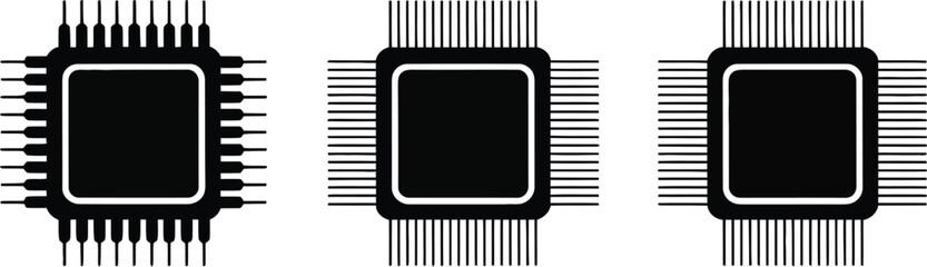 Poster - Three black and white illustrations of computer chips labeled spiking memristive and photonic designs