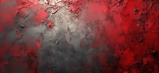 Poster - Textured abstract background with red and gray tones for artistic designs
