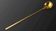 © Junaid - Golden Cocktail Spoon Stock Photo for Bartending and Drink Mixing
