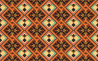 tribal aztec print template for fabric and paper. seamless pattern in boho chic style. abstract back