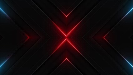 Wall Mural - This stock motion graphic video of Diagonal Neon Streaks with gentle overlapping curves on seamless loops