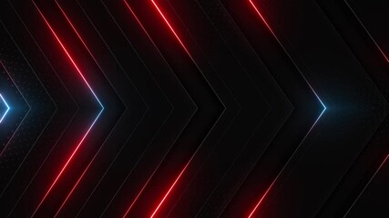 Wall Mural - This stock motion graphic video of Diagonal Neon Streaks with gentle overlapping curves on seamless loops