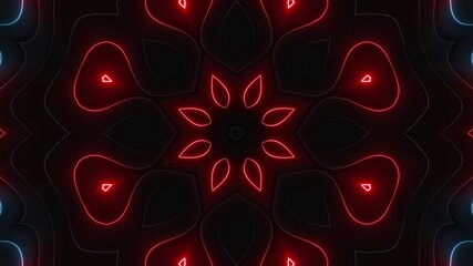 Wall Mural - This stock motion graphic video of Diagonal Neon Streaks with gentle overlapping curves on seamless loops