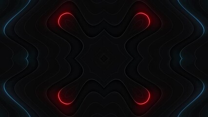 Wall Mural - This stock motion graphic video of Diagonal Neon Streaks with gentle overlapping curves on seamless loops