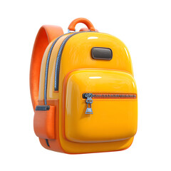 Fototapete - School Backpack Artwork, high resolution digital graphic illustration for web and print use with clean background perfect for ads social media banners posters marketing presentations
