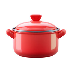 Fototapete - Saucepan Red Cooking Pot Image, high resolution digital graphic illustration for web and print use with clean background perfect for ads social media banners posters marketing presentations