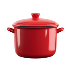 Fototapete - Saucepan Red Cooking Pot, high resolution digital graphic illustration for web and print use with clean background perfect for ads social media banners posters marketing presentations