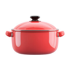 Fototapete - Saucepan Red Cooking Pot Artwork, high resolution digital graphic illustration for web and print use with clean background perfect for ads social media banners posters marketing presentations