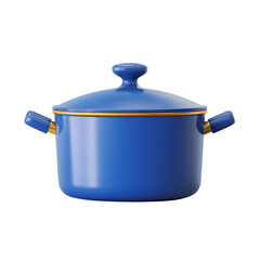 Fototapete - Saucepan: Blue Cooking Pot Illustration, high resolution digital graphic illustration for web and print use with clean background perfect for ads social media banners posters marketing