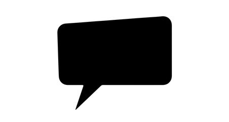 simple speech bubble blank dialog