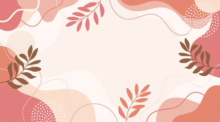 Aufkleber - Spring background with beautiful. Hand drawn colourful art background design.