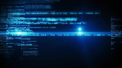 digital data streams flowing across black background with futuristic motion