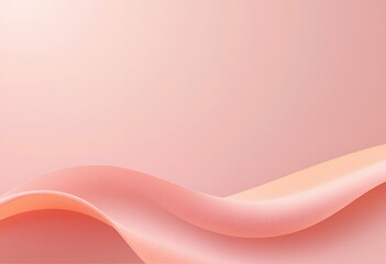 Poster - Gentle Pastel Lines, A Minimalist Background, Perfect For Creative Endeavors. Peach And Pink Hues Provide A Soft, Flowing Aesthetic, Ideal For Presentations. Abstract Design Conveys Peace. Suitable